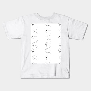 Black dots on a white surface, abstraction Kids T-Shirt